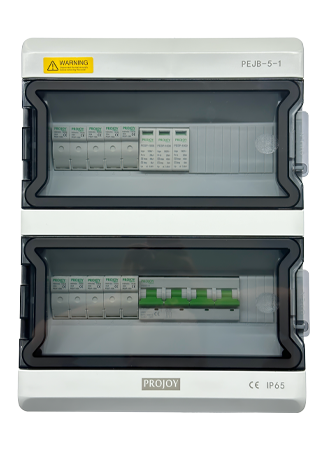 Projoy DC Junction Box – Five String Input with MC4 Connectors